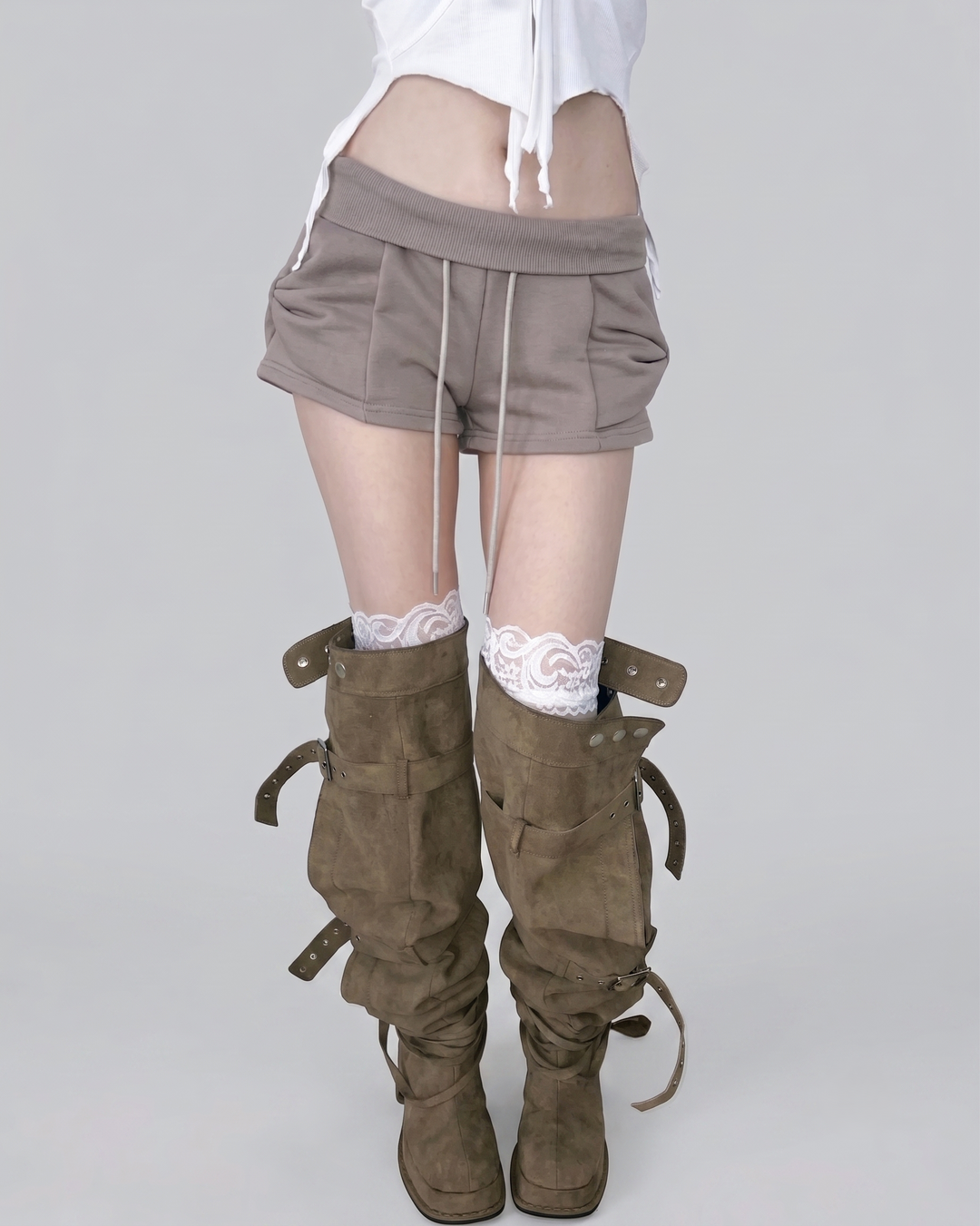 サイドリボンスエットショートパンツ Mc 894