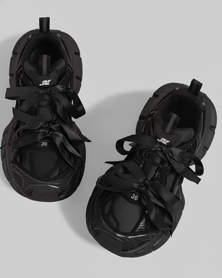 リボンレース ボリュームソール スニーカー Mc 740