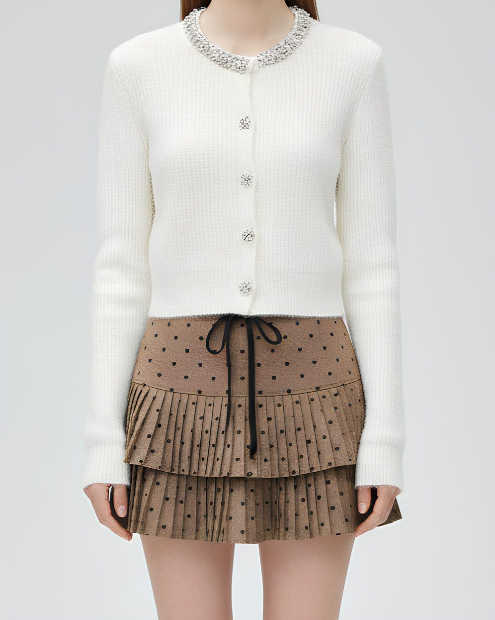 ホリデービジューニットカーディガン Mc 672