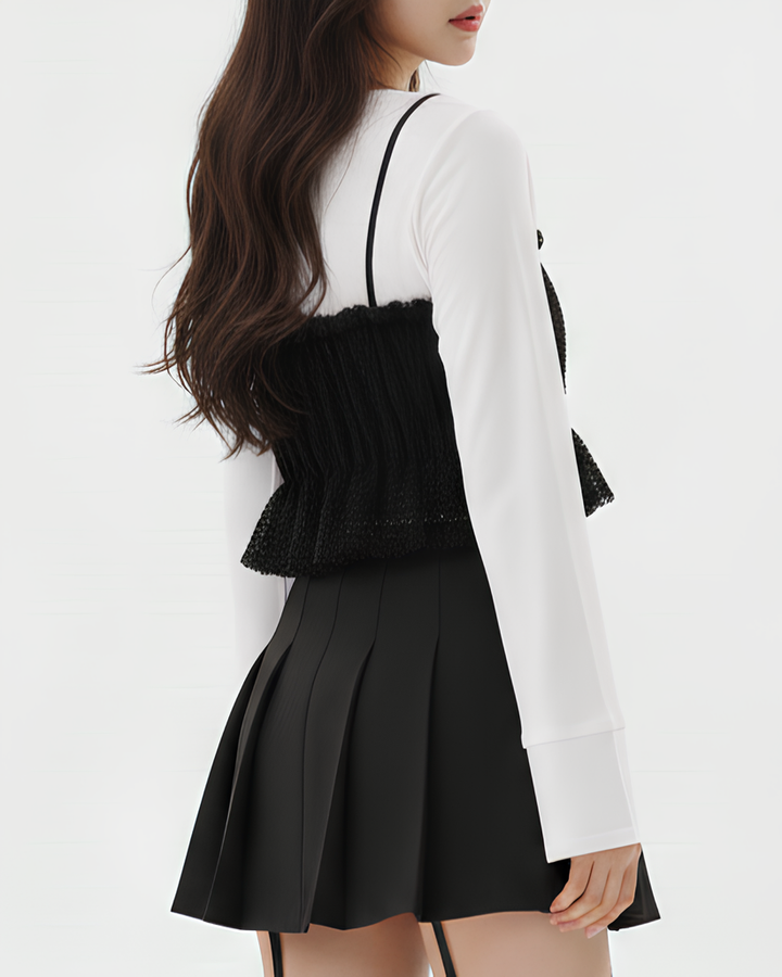 フリルレイヤードトップス Mc770