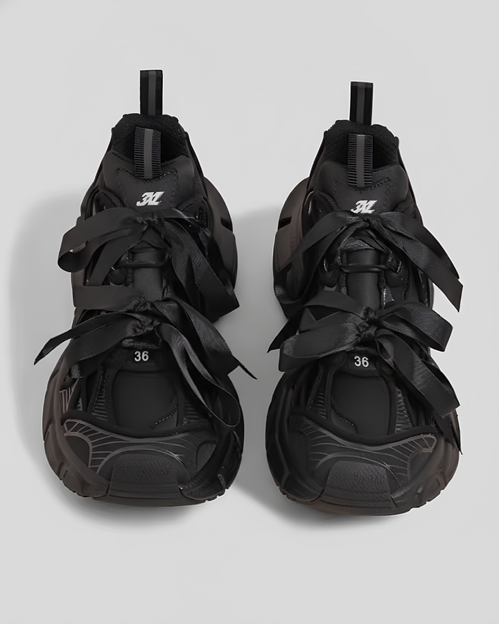 リボンレース ボリュームソール スニーカー Mc 740