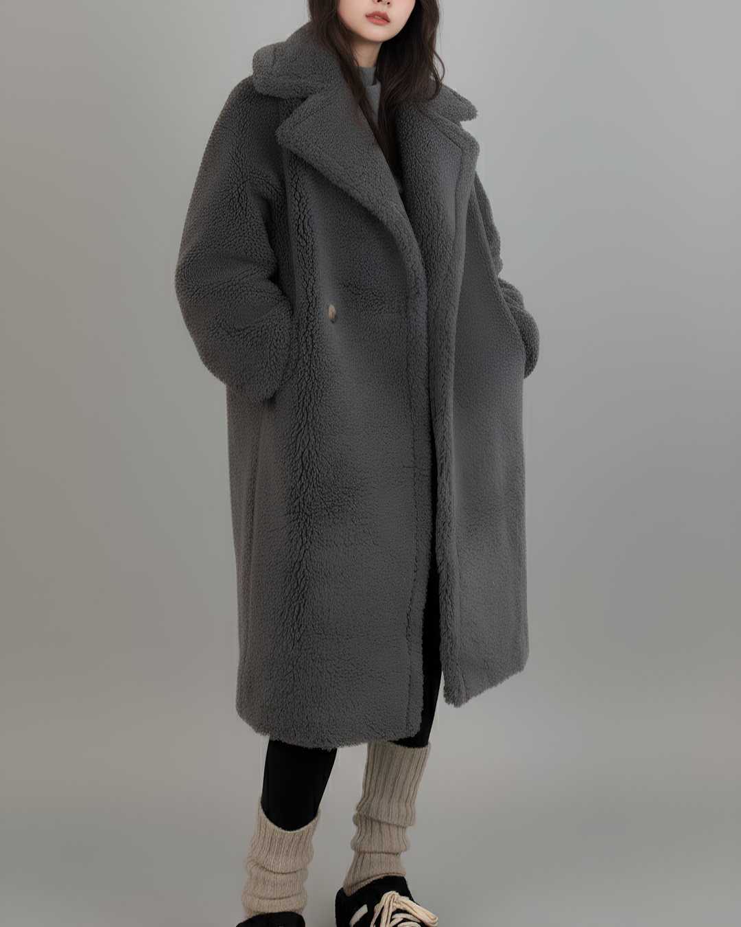 エアリーボアロングコート Mc 592