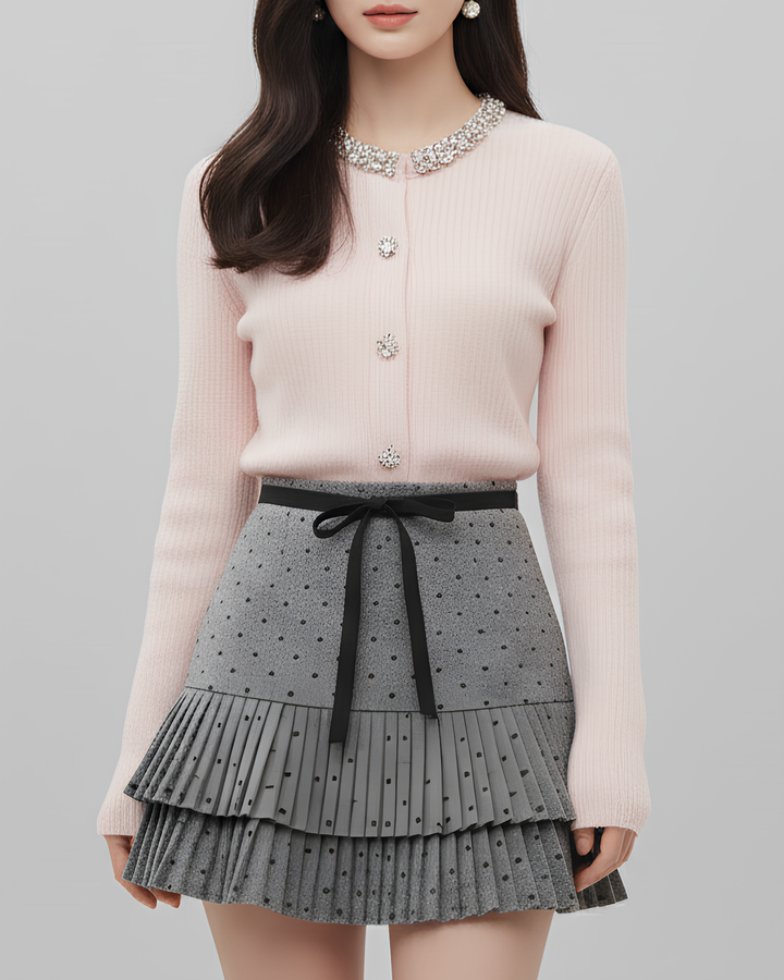 ホリデービジューニットカーディガン Mc 672