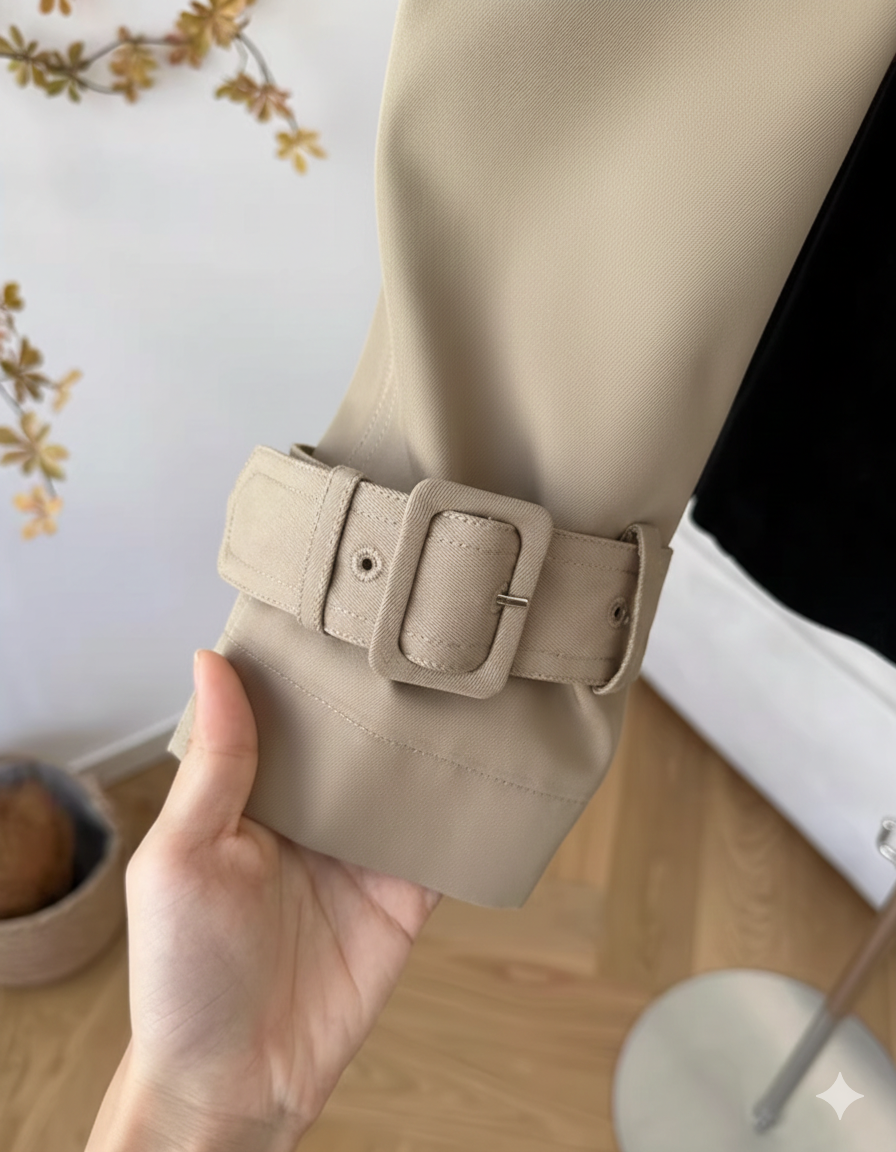 スタンドネックショートトレンチブルゾン Mc 764