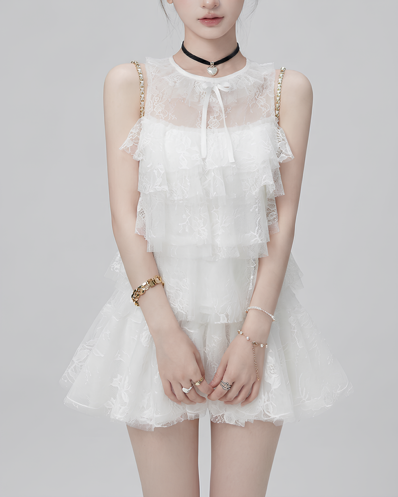 フェアリーレースティアードセットアップ Mc 783