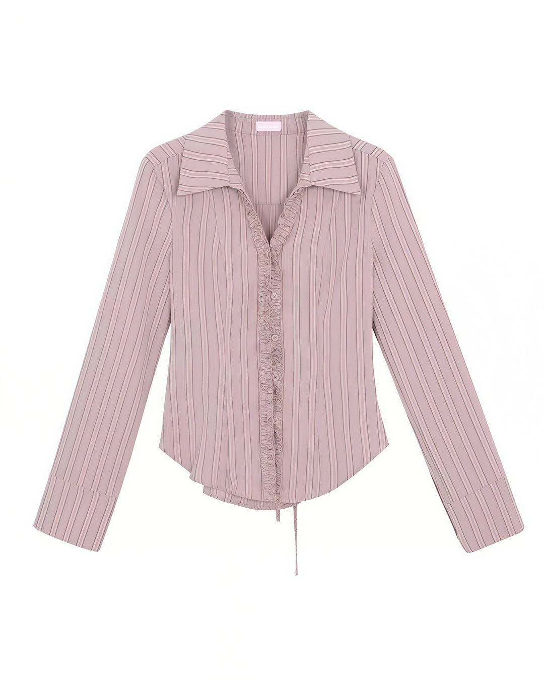 フリルストライプシャツ Mc 640