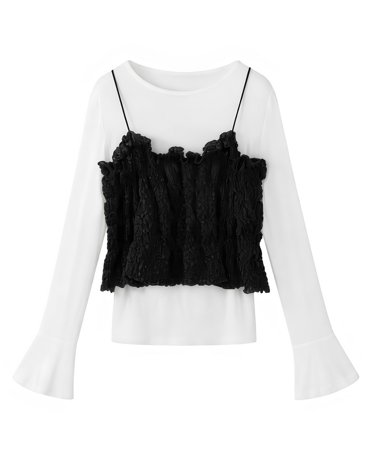 フリルレイヤードトップス Mc770