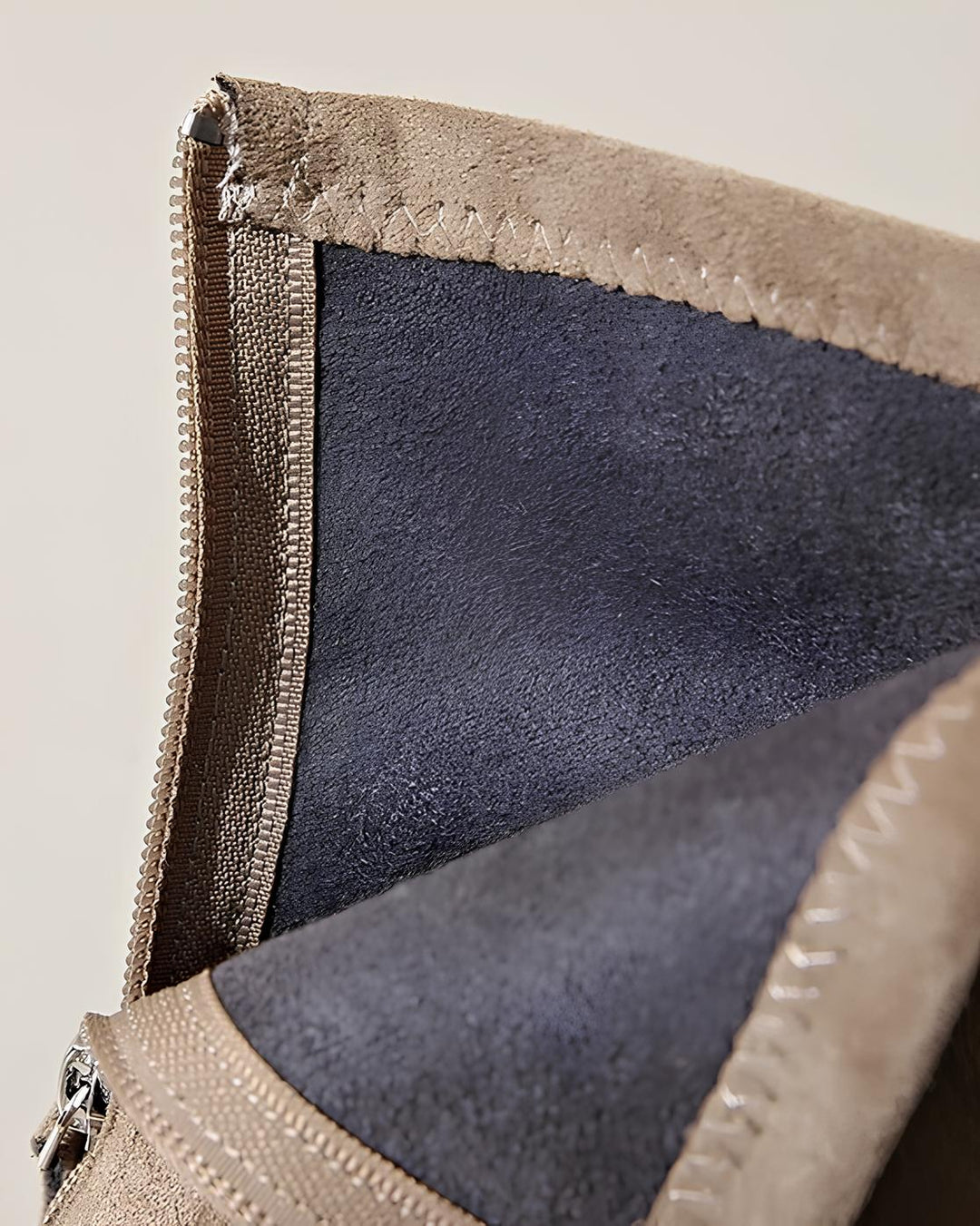 スエード厚底スクエアショートブーツ Mc 623