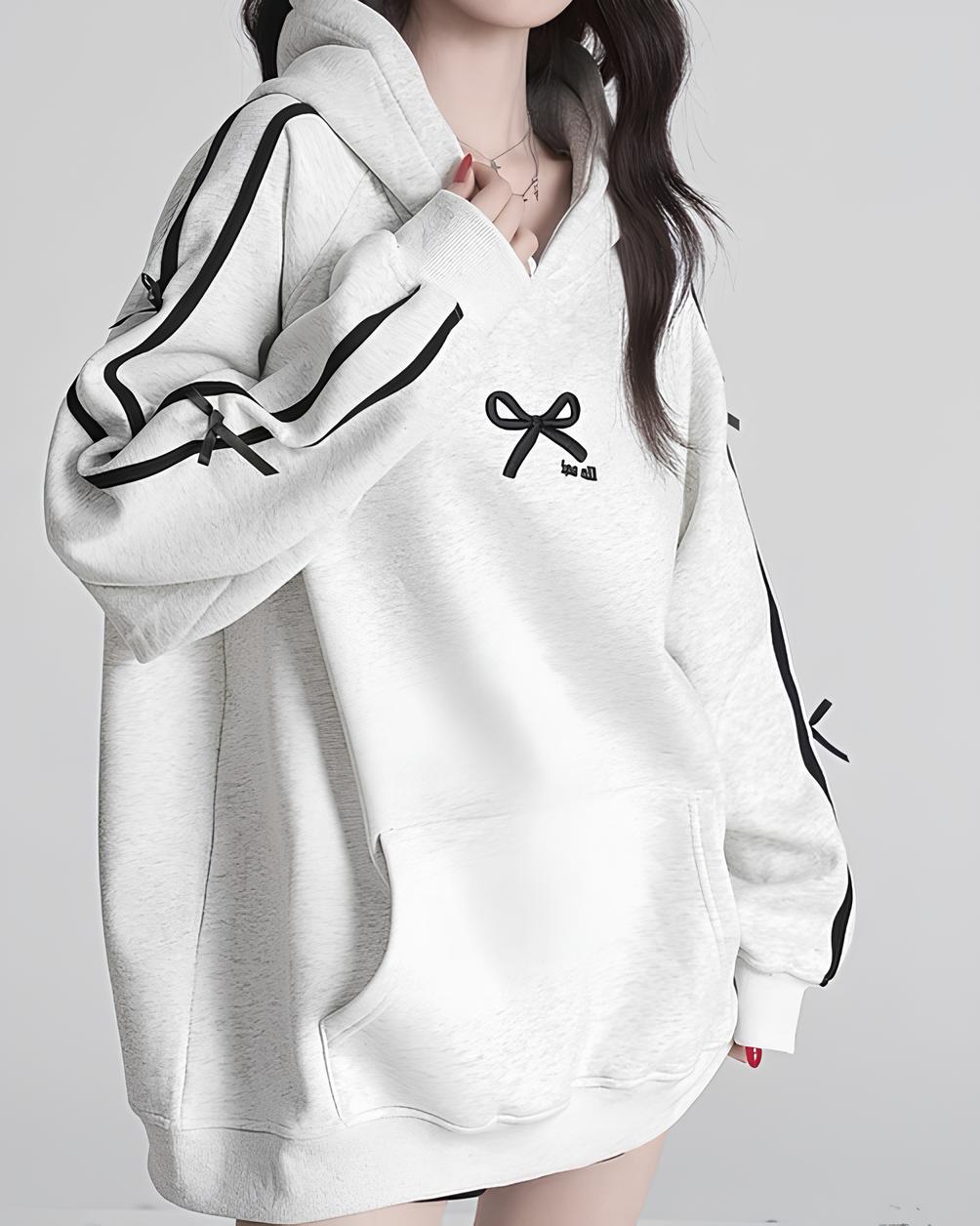 サイドリボンガーリーパーカー Mc 632