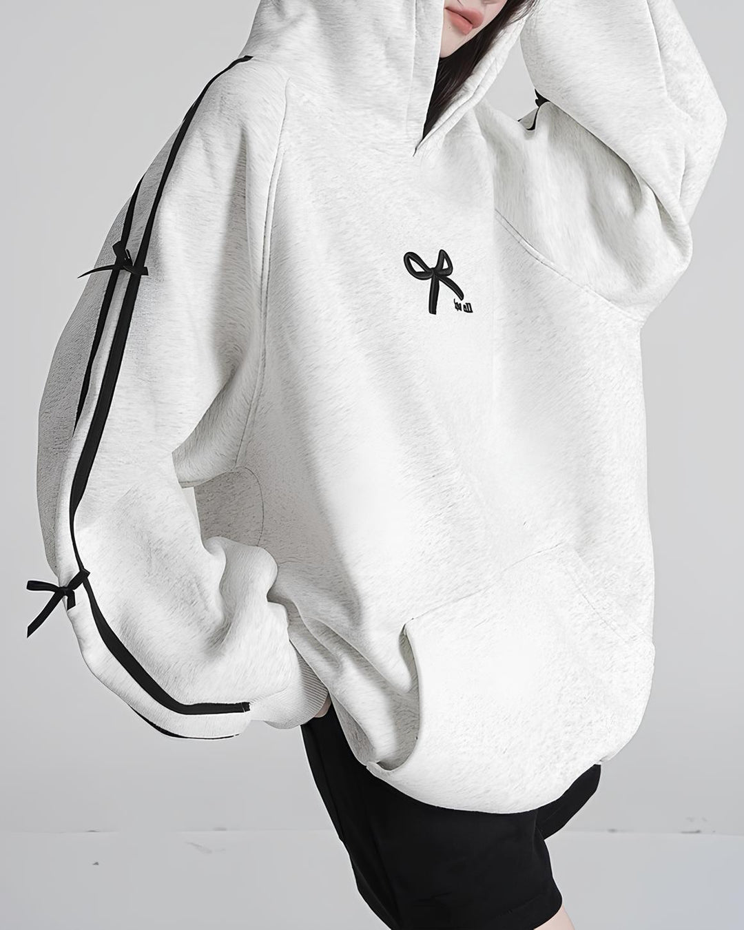 サイドリボンガーリーパーカー Mc 632