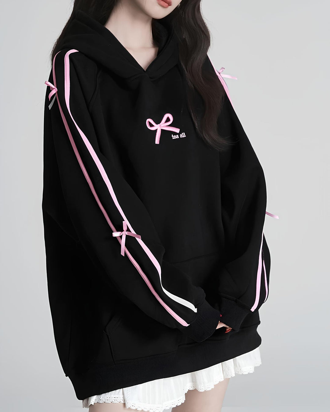 サイドリボンガーリーパーカー Mc 632