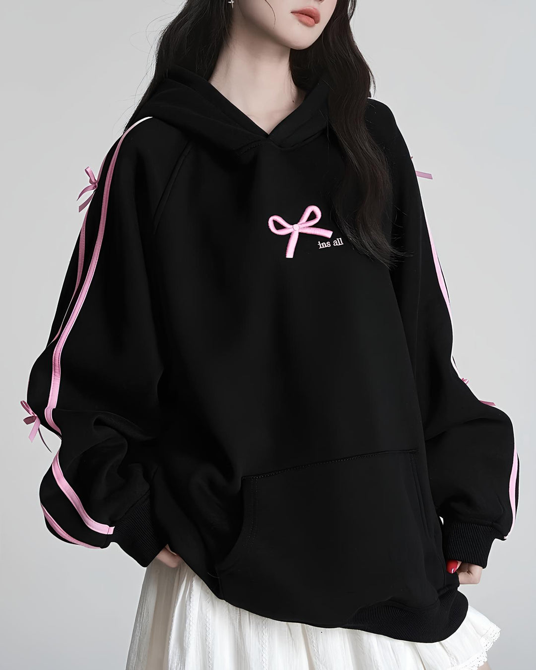 サイドリボンガーリーパーカー Mc 632