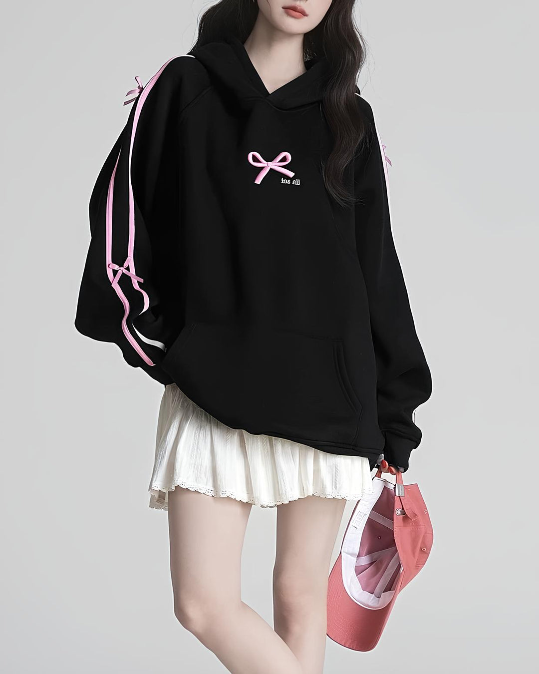 サイドリボンガーリーパーカー Mc 632