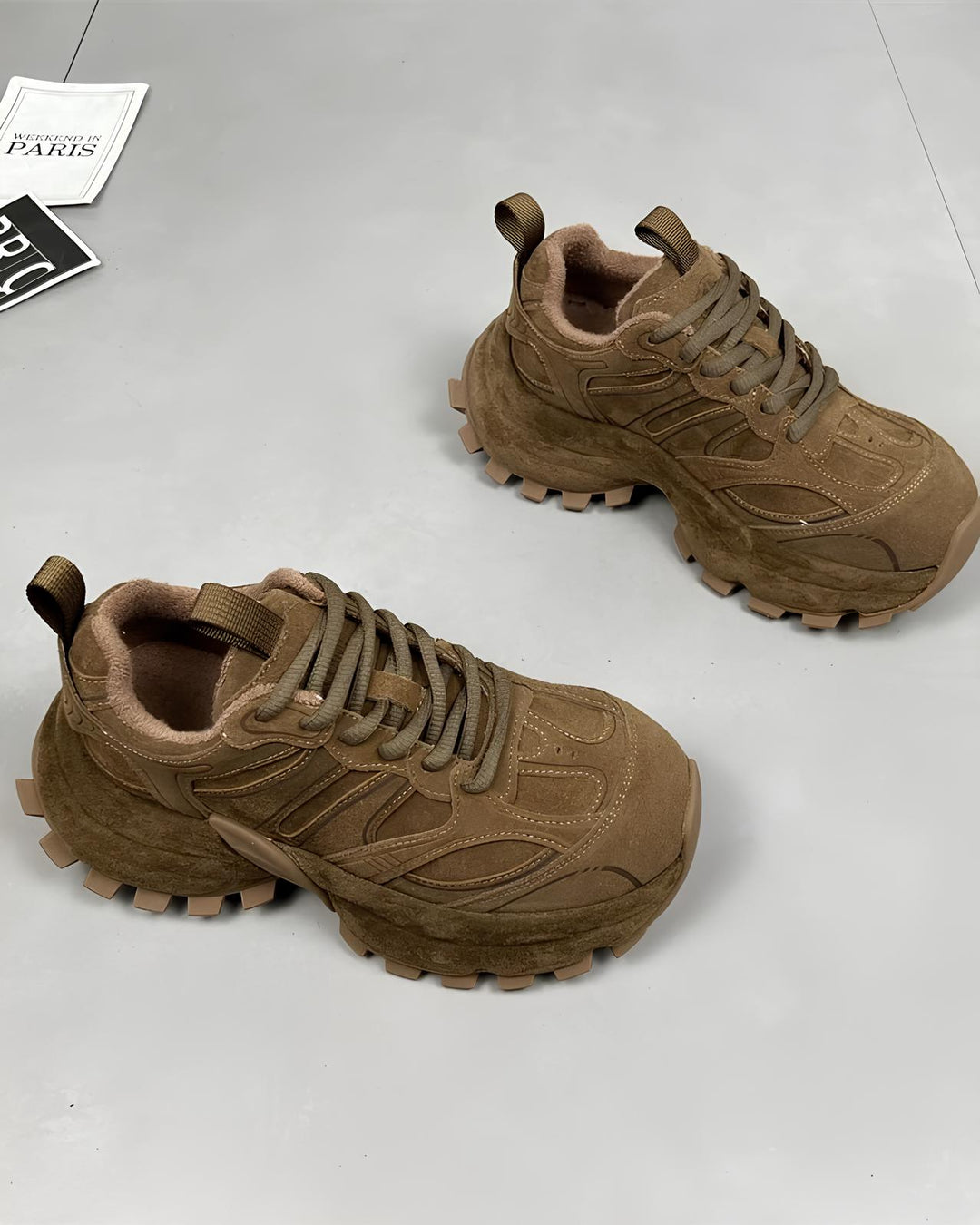 モカベア厚底ボリュームスニーカー Mca 636