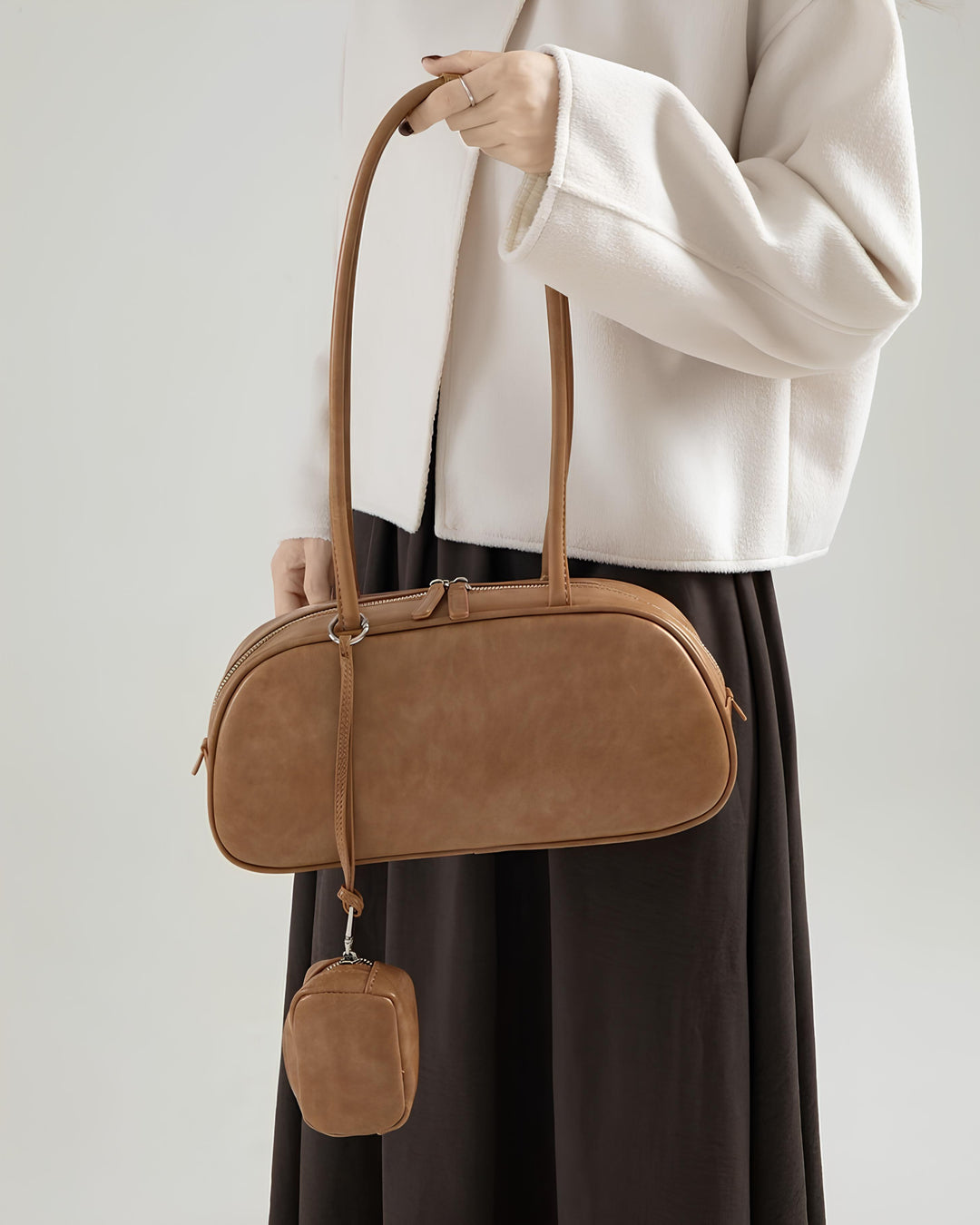 ミニポーチ付きスリムワンショルダーBag Mc 637