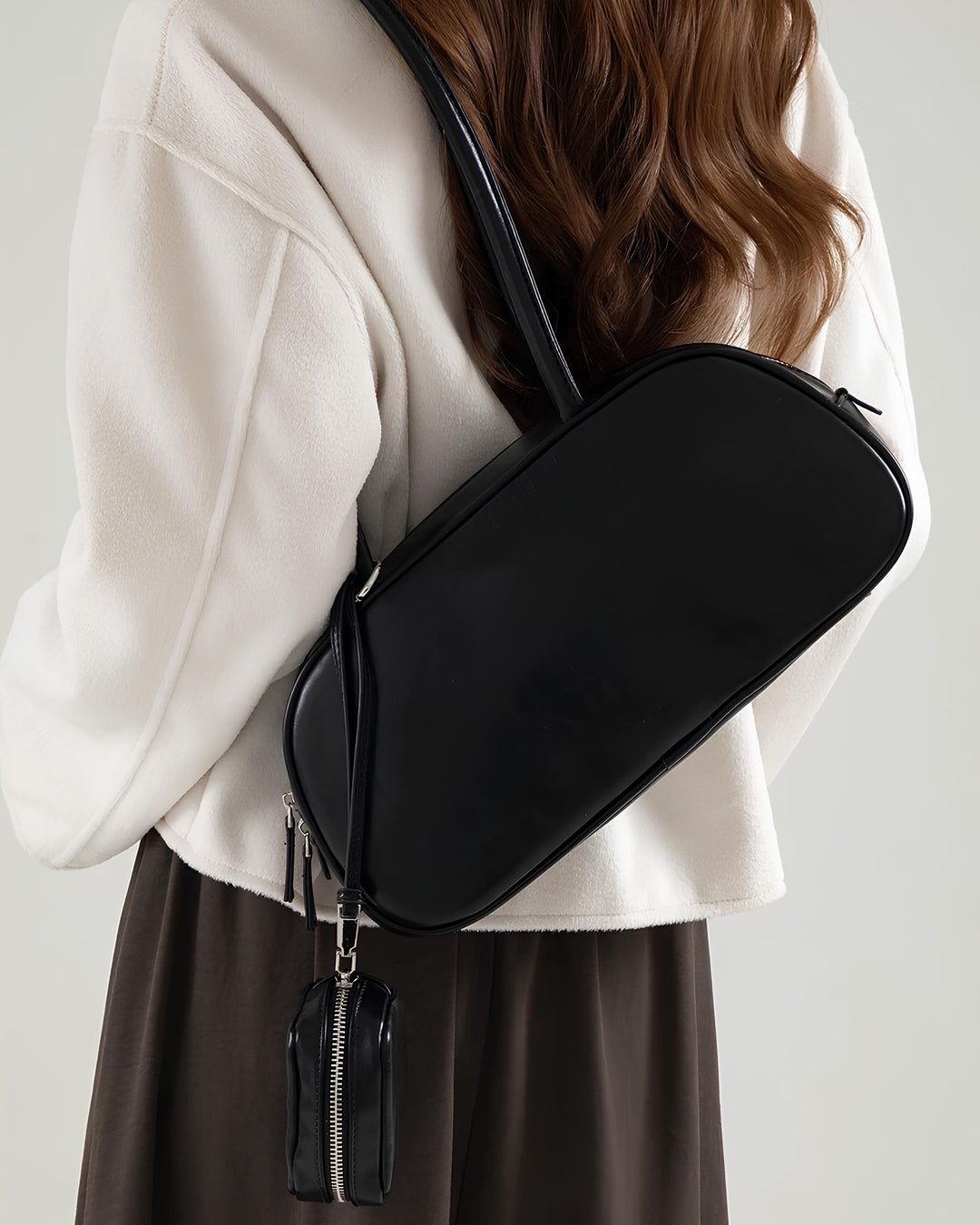 ミニポーチ付きスリムワンショルダーBag Mc 637