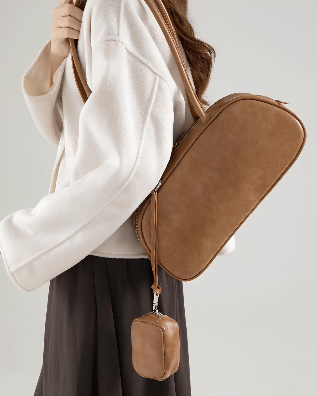 ミニポーチ付きスリムワンショルダーBag Mc 637