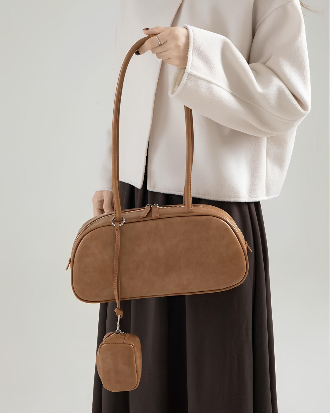 ミニポーチ付きスリムワンショルダーBag Mc 637