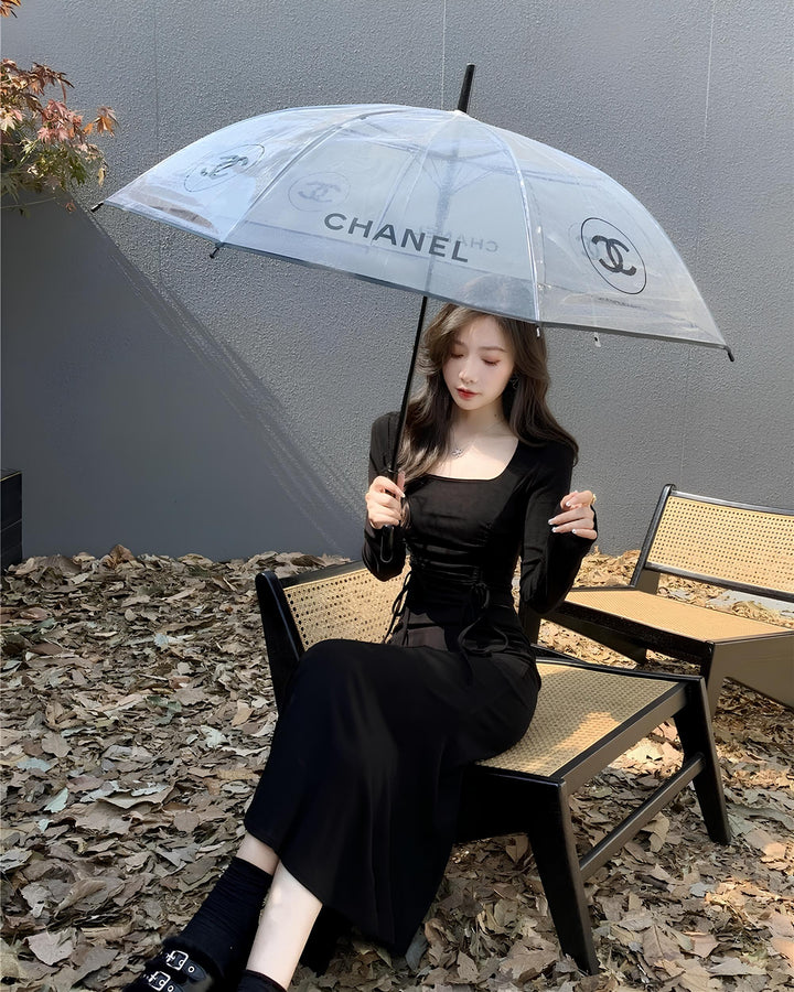 シャーリングロングワンピース Mc 639