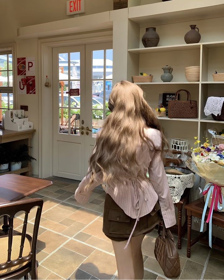 フリルストライプシャツ MC 640