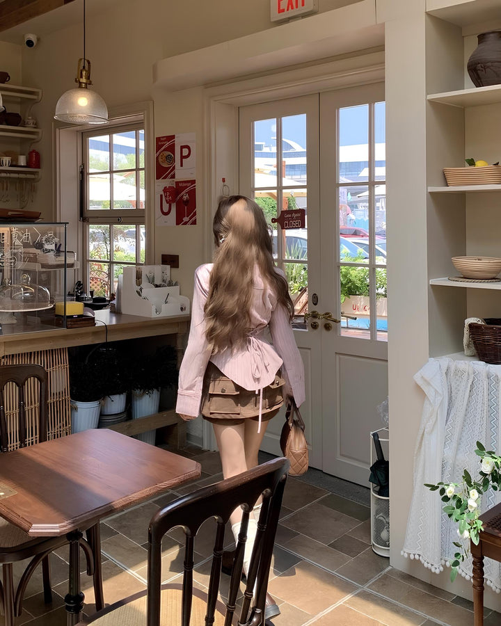 フリルストライプシャツ MC 640