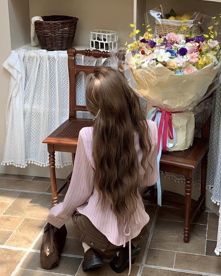 フリルストライプシャツ MC 640