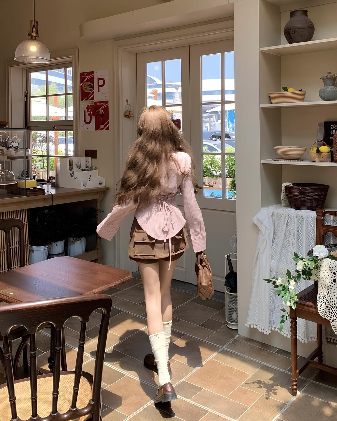 フリルストライプシャツ MC 640