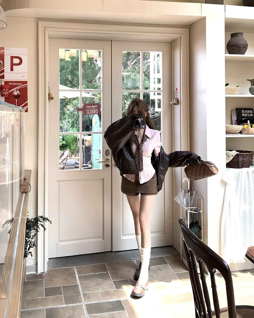 フリルストライプシャツ MC 640