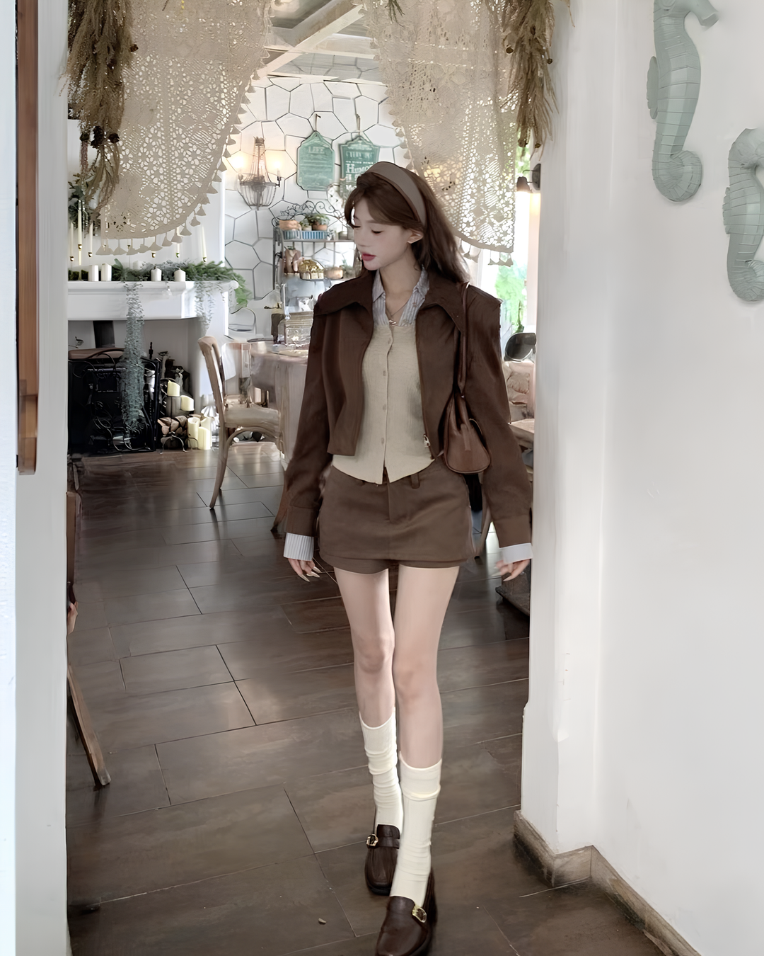 バックデザインショートインスカート Mc 641