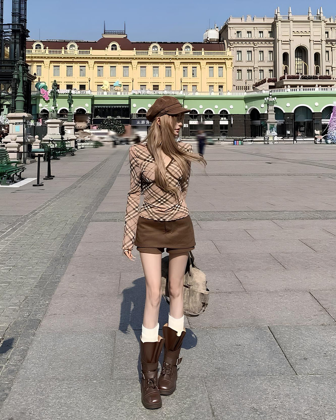 バックデザインショートインスカート Mc 641