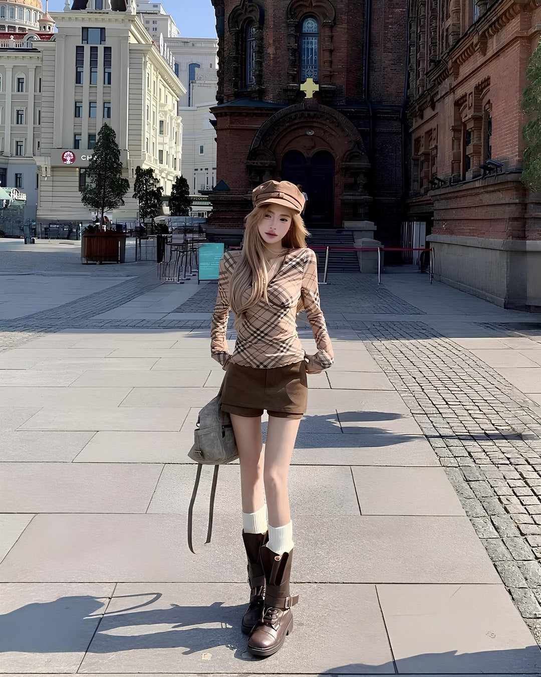 バックデザインショートインスカート Mc 641