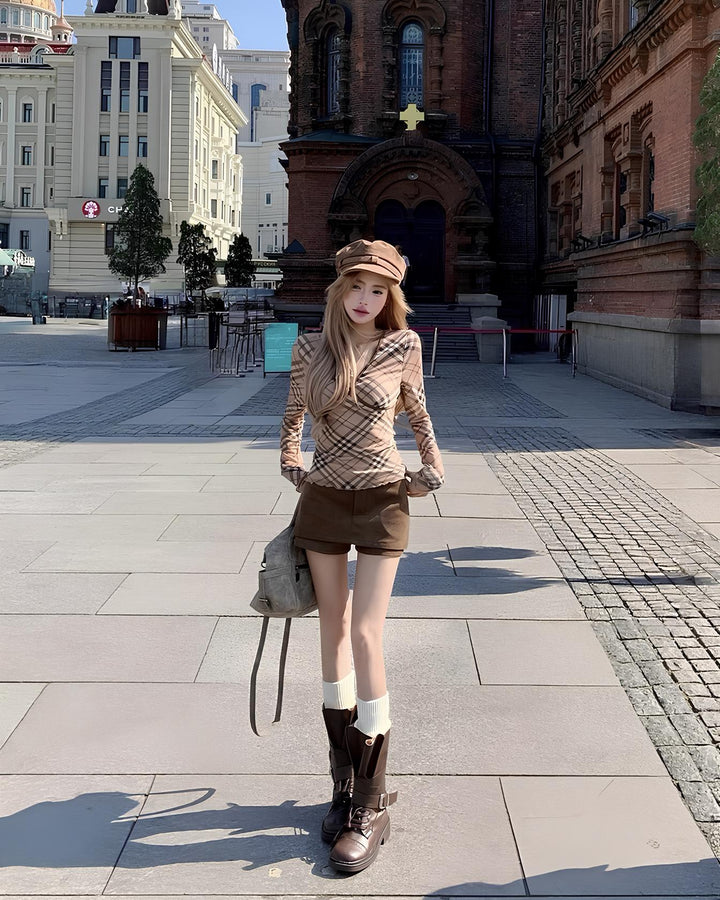 バックデザインショートインスカート Mc 641