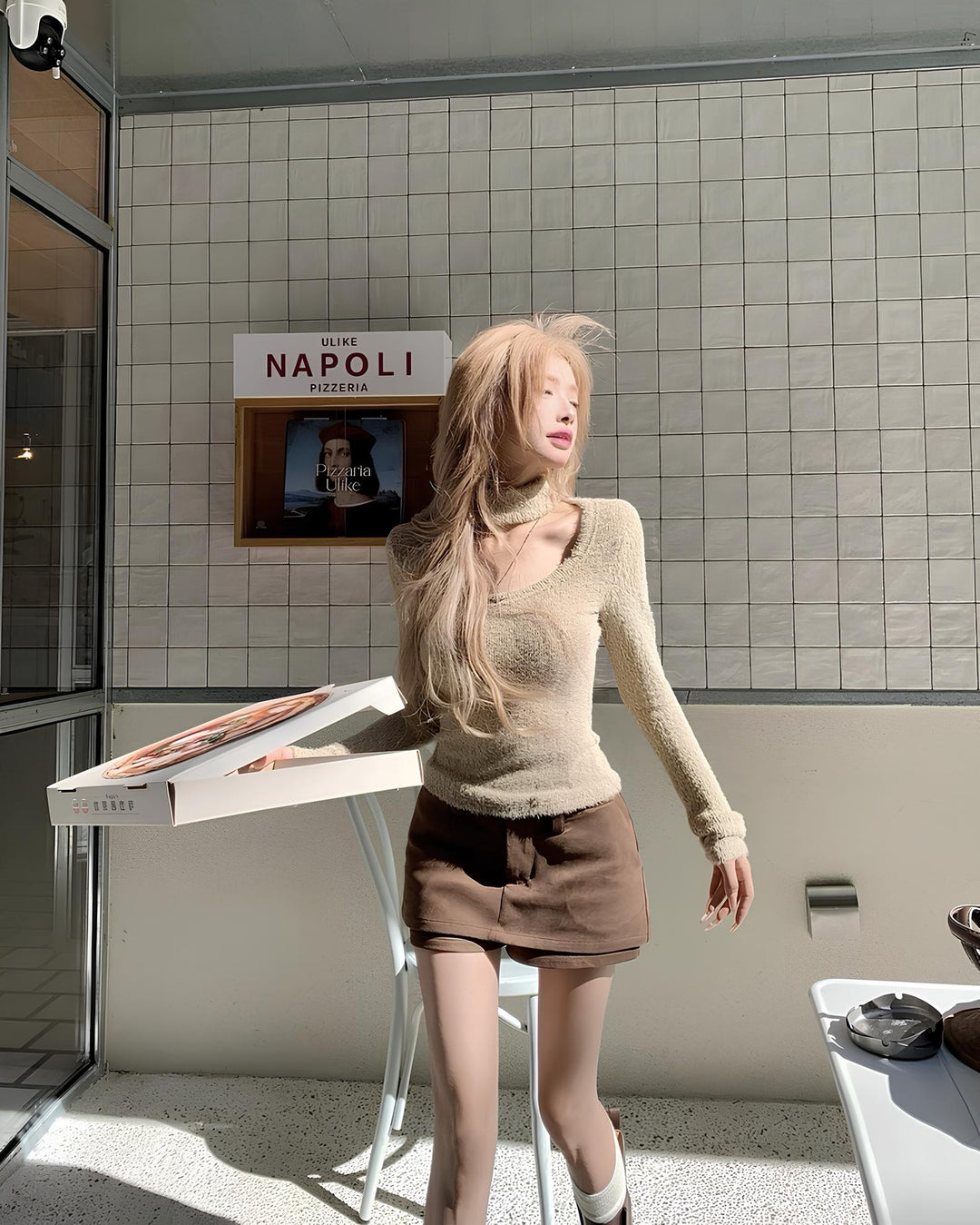 バックデザインショートインスカート Mc 641