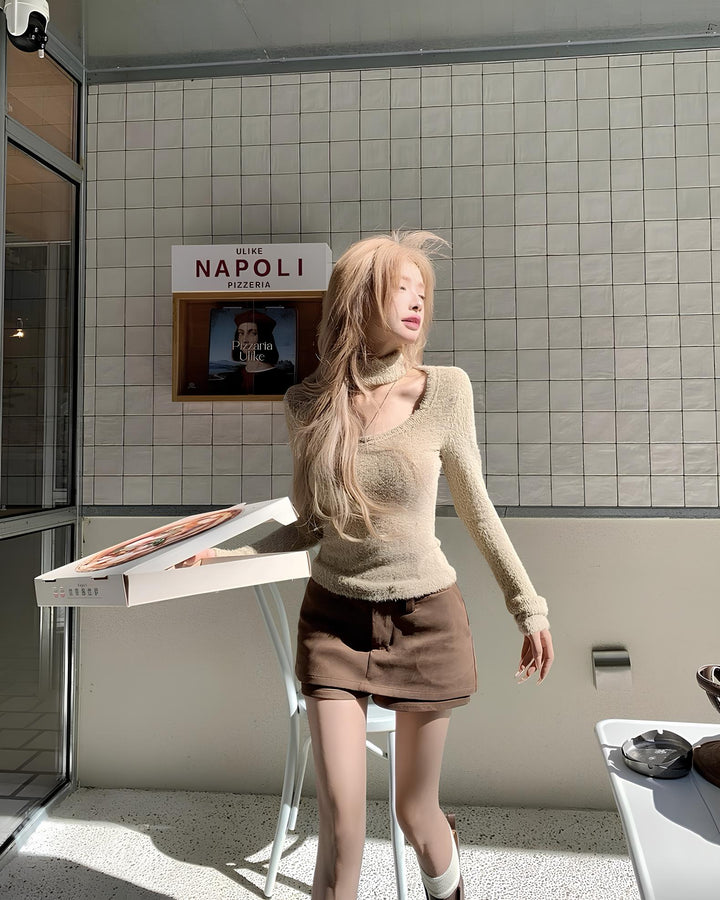 バックデザインショートインスカート Mc 641