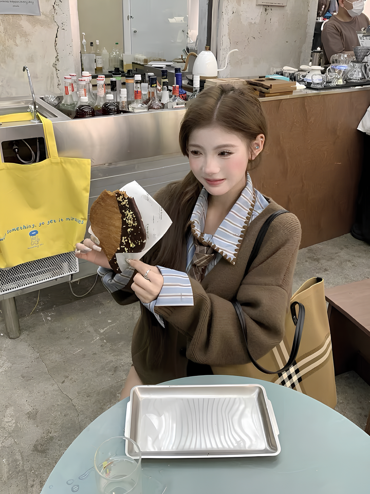 オーバーシルエットカーデ×ショートパンツ セットアップ Mc 646