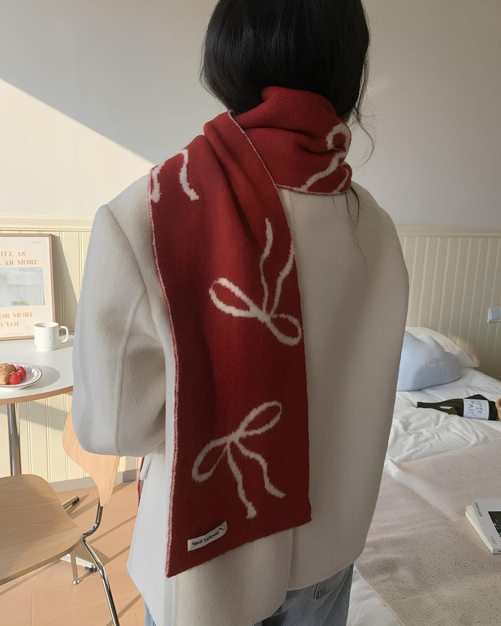 リボンのガーリーマフラー  Mc 665