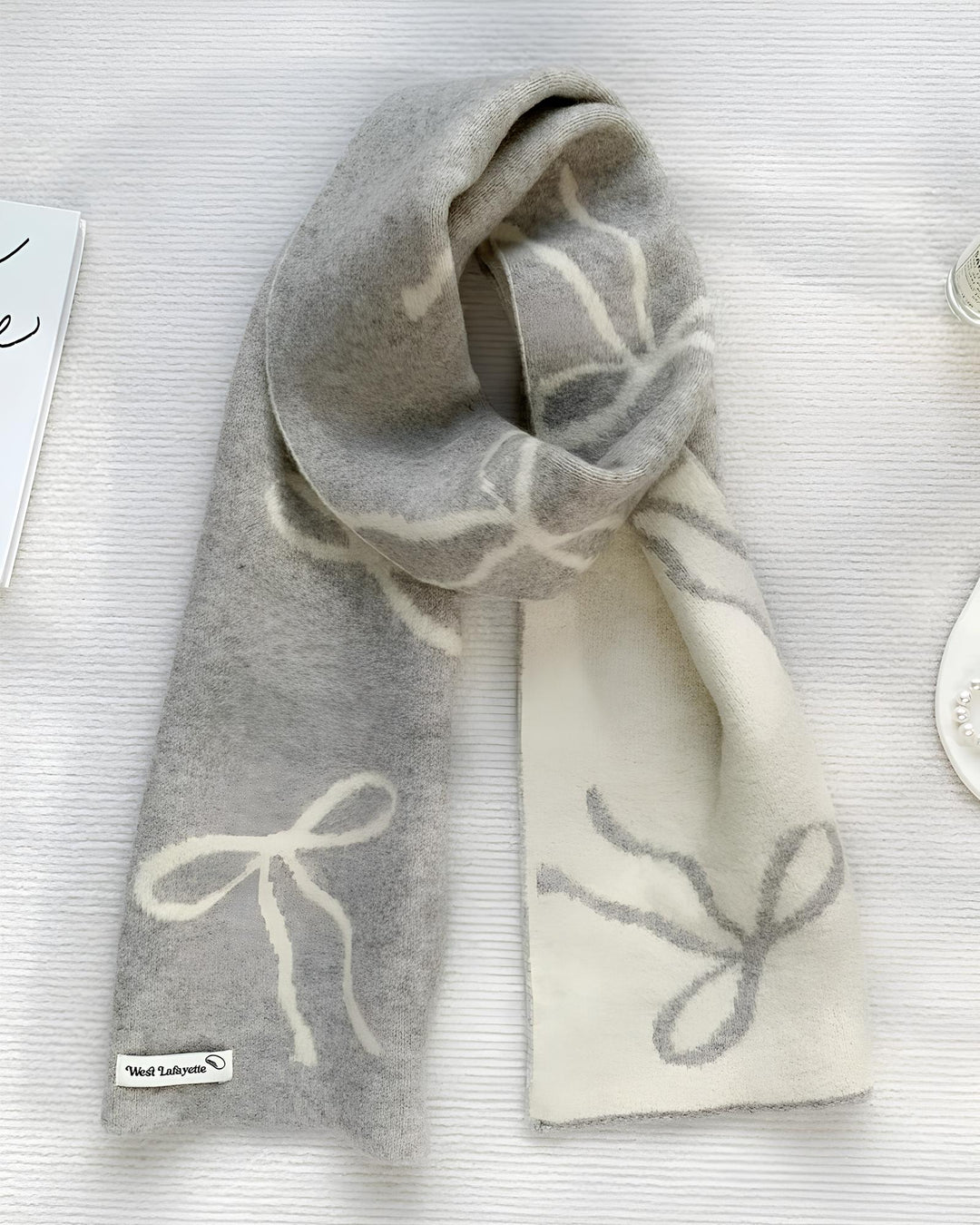 リボンのガーリーマフラー  Mc 665