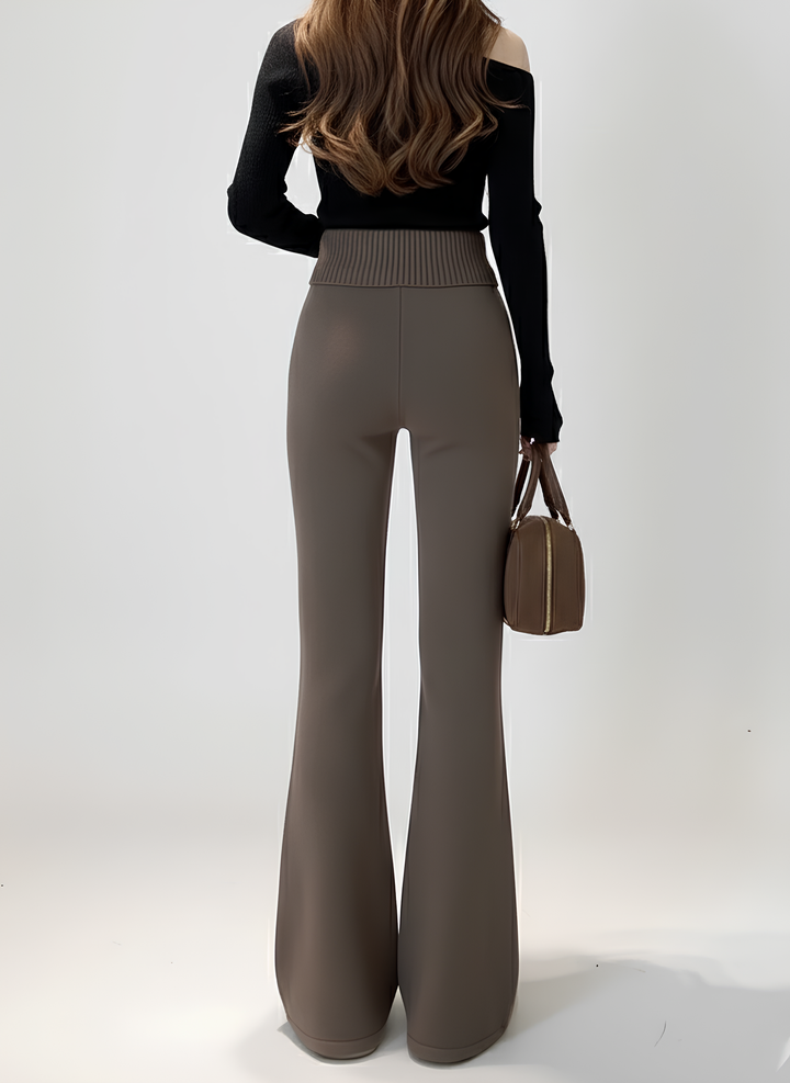 ハイウエストフレアニットパンツ Mc 382