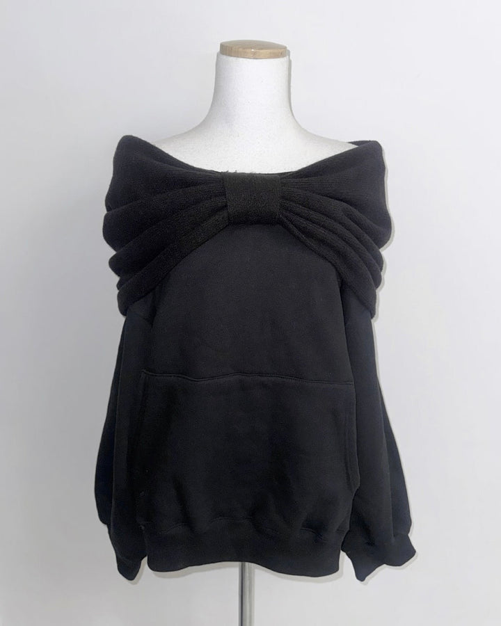 リボンオフショルフーディー Mc 712