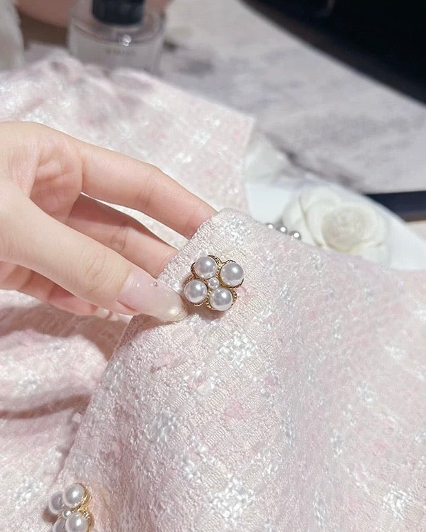 ツイードジャケット×ミニスカートセットアップ  Mc 734