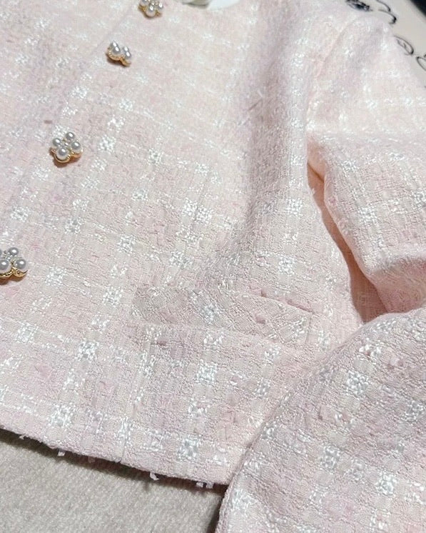 ツイードジャケット×ミニスカートセットアップ  Mc 734