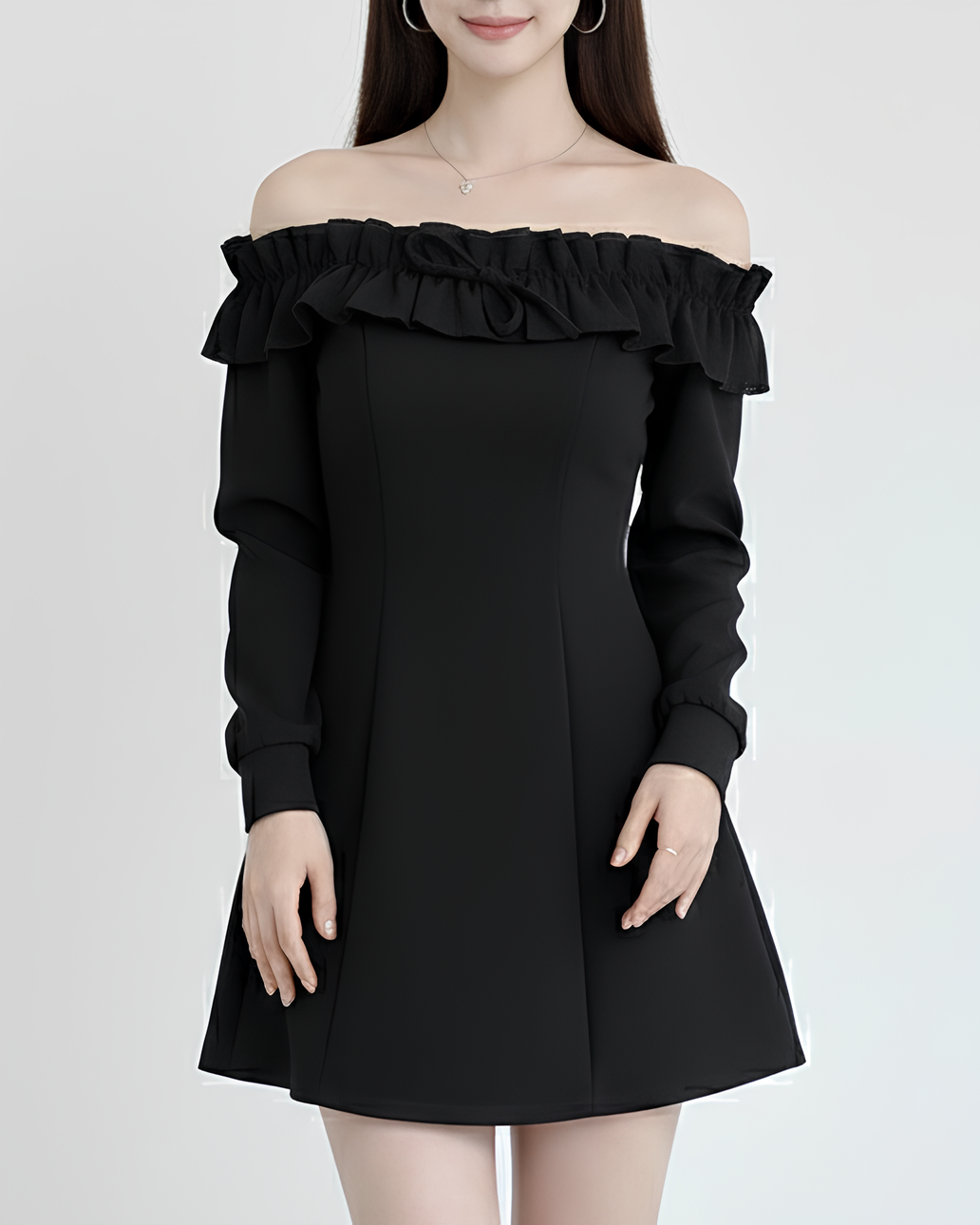 フリルオフショルミニワンピース Mc  720