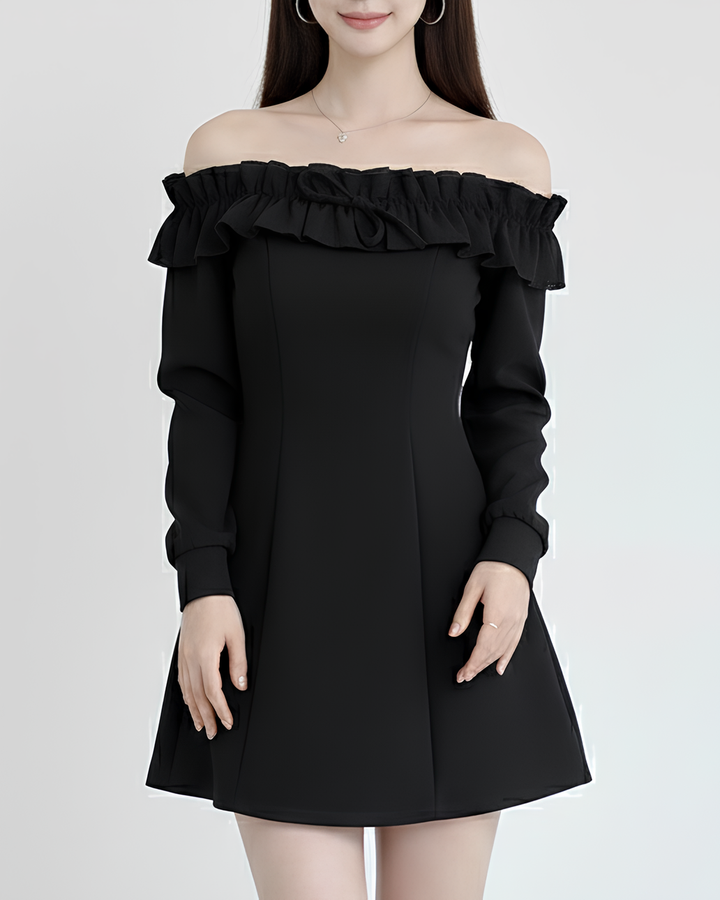 フリルオフショルミニワンピース Mc  720