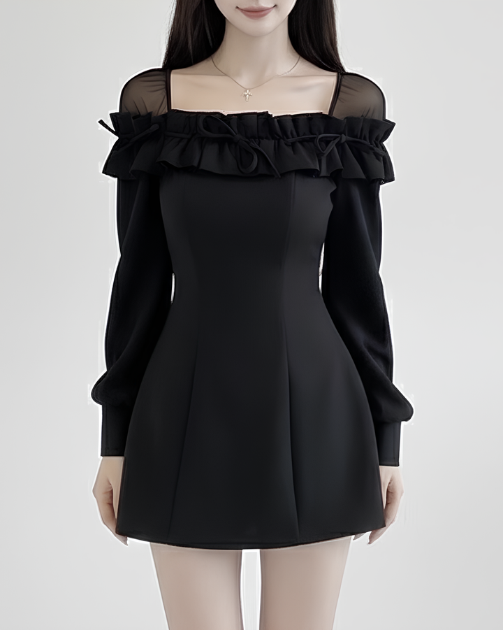 フリルオフショルミニワンピース Mc  720