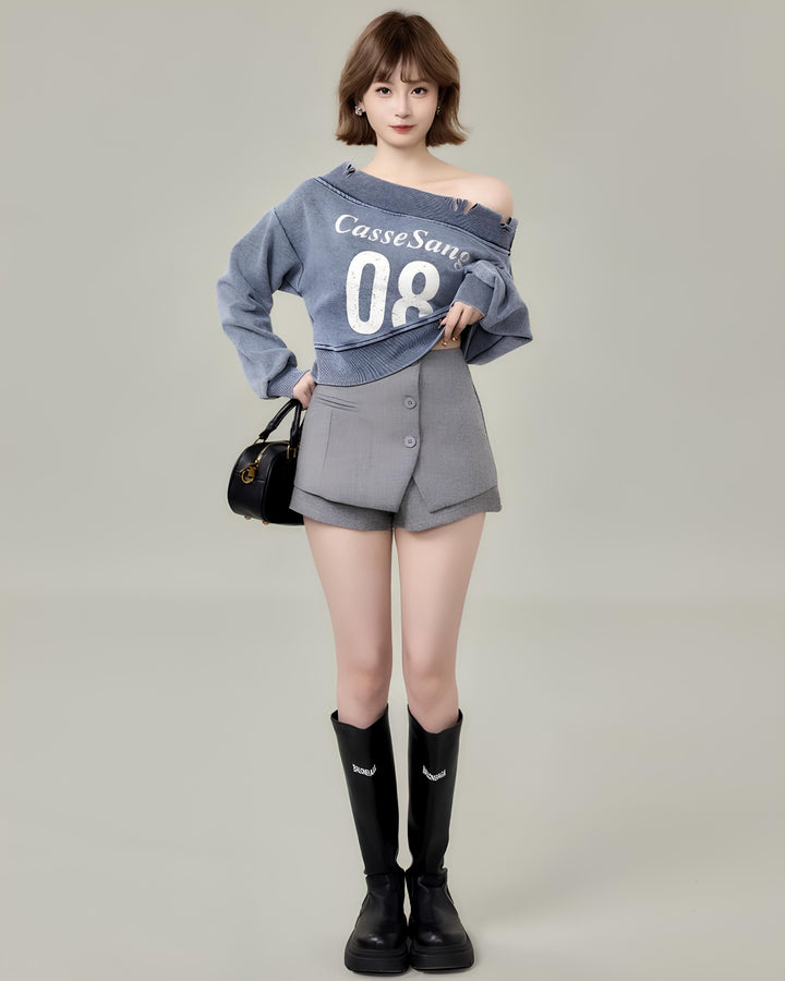 レイヤードボタンショートパンツ Mc 723