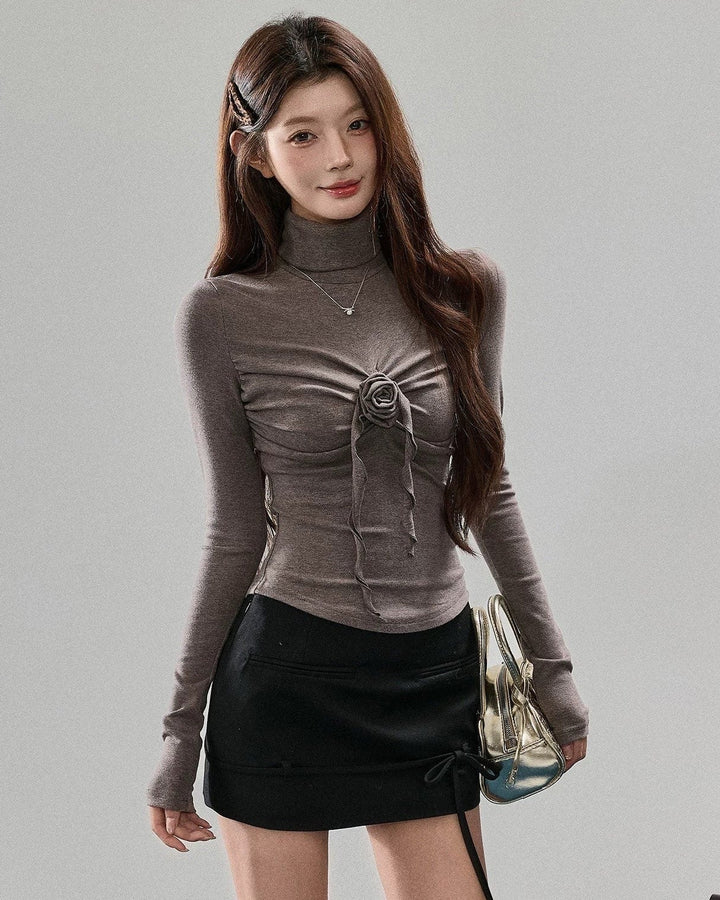 ローズドレープニットトップス Mc 576