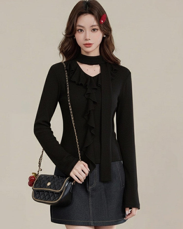 アシンメトリーデザイントップス Mc583