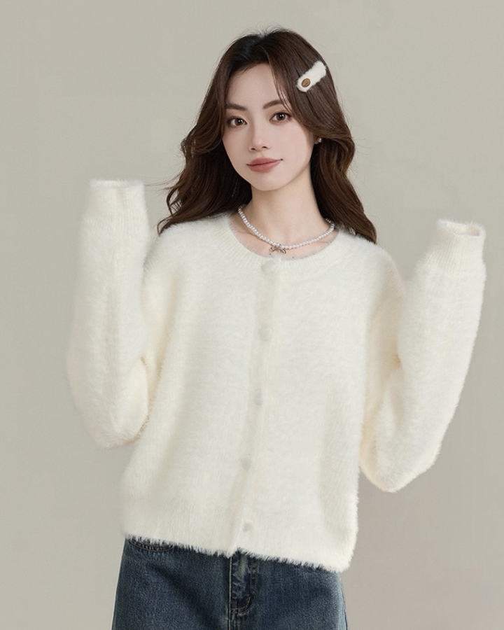 ミンクタッチショートカーディガン Mc 584