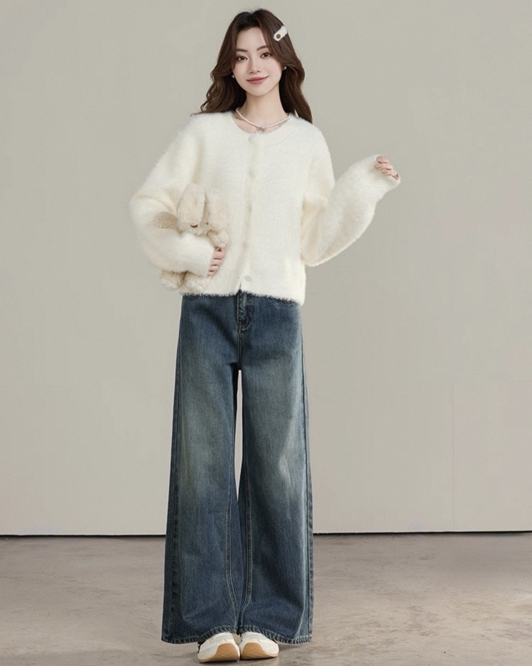 ミンクタッチショートカーディガン Mc 584