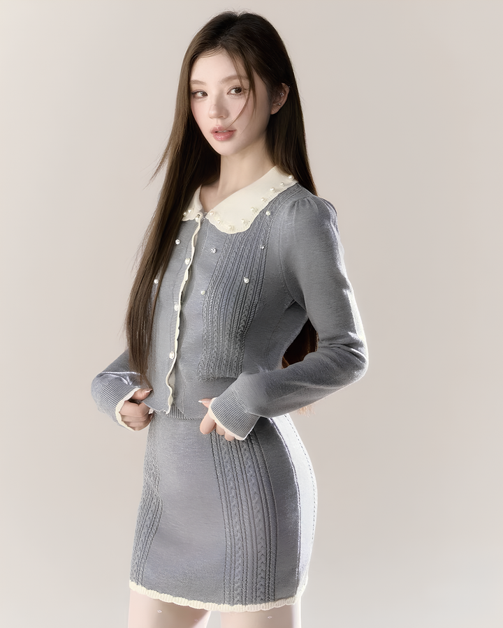 チェリーブロッサムウールニットカーディガン Mc586